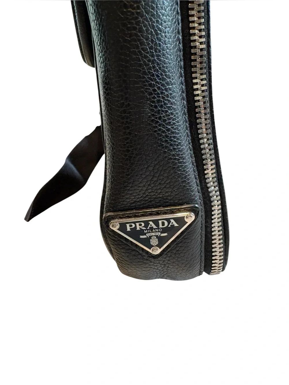 Prada - Men's Leather Laptop Bag, Briefcase.  Black. NEW